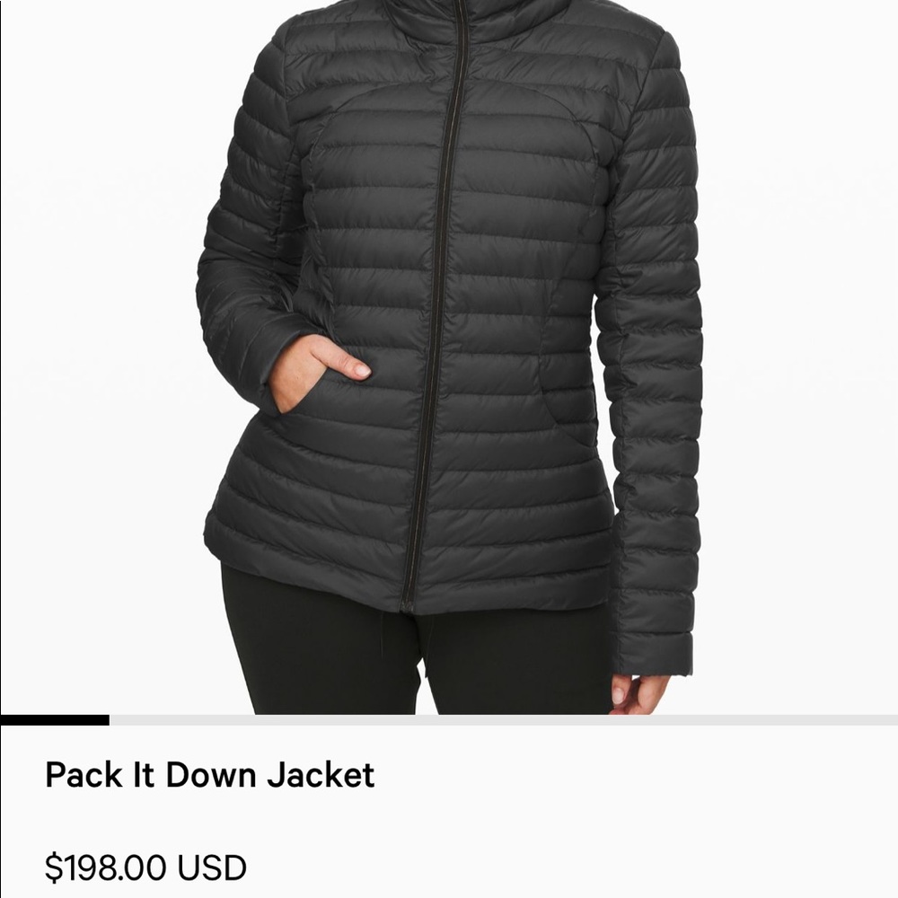 Lululemon Pack it Down Jacket size 10